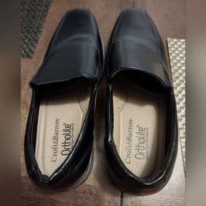 MEN'S BLACK DRESS SHOES SIZE 10 WIDE